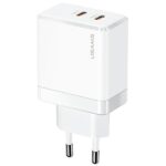 USAMS wall charger 2xUSB-C T54 GaN 40W (only head) PD Fast Charging white CC172TC02 (US-CC172)