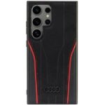 Audi Genuine Leather MagSafe S24 Ultra S928 black-red hardcase AU-TPUPCS24U-R8/D3-RD