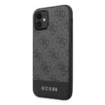 Guess GUHCN61G4GLGR iPhone 11 6,1" / Xr grey hard case 4G Stripe Collection - imagine 2