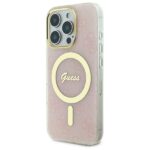 Guess GUHMP16XH4STP iPhone 16 Pro Max 6.9" pink hardcase IML 4G MagSafe - imagine 2