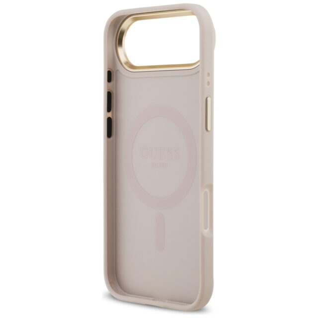 Case Guess 4G PU Classic Logo MagSafe for iPhone Air pink - imagine 7