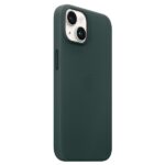 Case Apple MPP53ZM/A iPhone 14 / 15 / 13 6.1" forest green Leather Case MagSafe - imagine 2