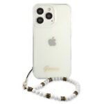 Guess GUHCP13LKPSWH iPhone 13 Pro / 13 6,1" Transparent hardcase White Pearl - imagine 3