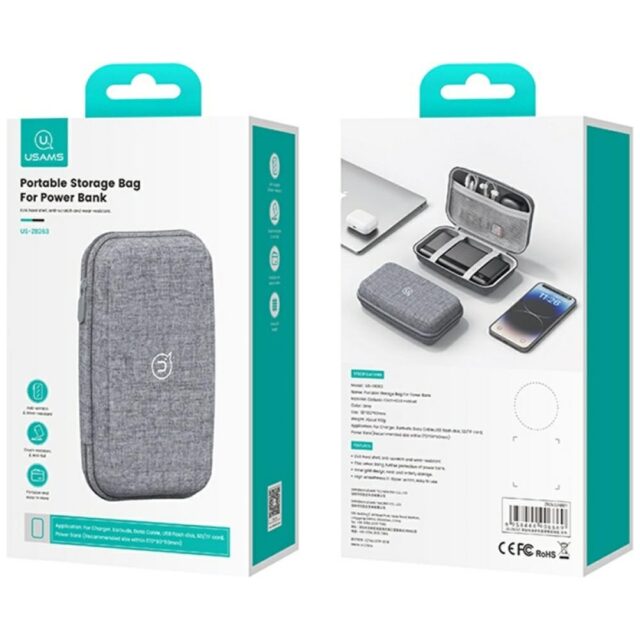 Protective case USAMS US-ZB263 for power bank grey - imagine 7