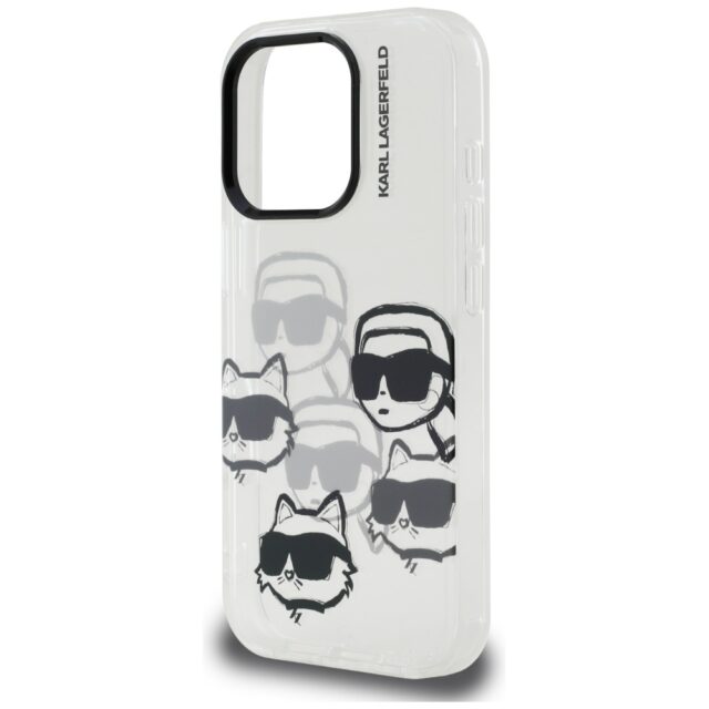 Case Karl Lagerfeld IML Multi K&C Head Pattern for iPhone 16 Pro trans[arent - imagine 6
