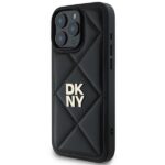 DKNY DKHCP16XPQDSLK iPhone 16 Pro Max 6.9" black Quilted Stack Logo - imagine 2