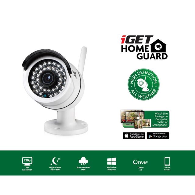 IGET HomeGuard HGWOB751 Wireless IP Camera HD 720p Outdoor - imagine 3