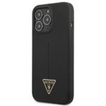 Guess GUHCP13XSLTGK iPhone 13 Pro Max 6,7" black hardcase Silicone Triangle - imagine 2