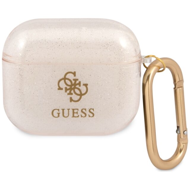 Guess GUA3UCG4GD AirPods 3 cover gold Glitter Collection - imagine 2