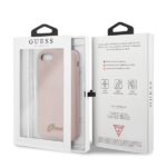 Guess GUHCI8LSLMGLP iPhone 7/8/SE 2020/ SE 2022 light pink hard case Silicone Vintage Go - imagine 7