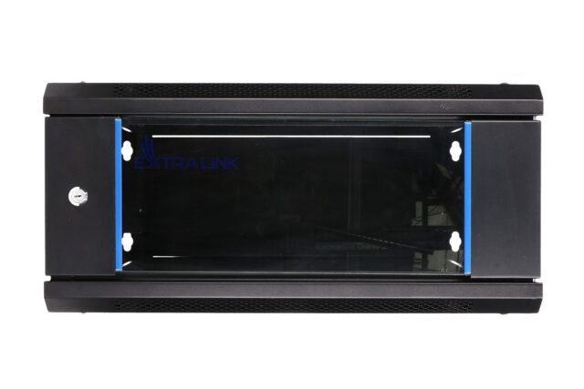 Extralink 4U 600x450 Black | Rackmount cabinet | wall mounted - imagine 7