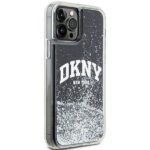 DKNY DKHCP12MLBNAEK iPhone 12/12 Pro 6.1" black hardcase Liquid Glitter Big Logo - imagine 4