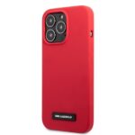 Karl Lagerfeld KLHCP13LSLMP1R iPhone 13 Pro / 13 6,1" hardcase red Silicone Plaque - imagine 2