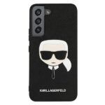 Karl Lagerfeld KLHCS22SSAKHBK S901 S22black hardcase Saffiano Ikonik Karl`s Head - imagine 3