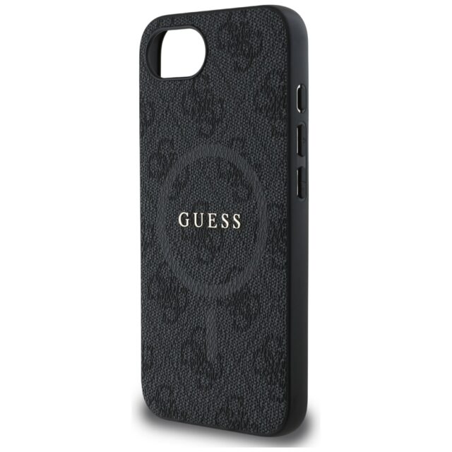 Case Guess 4G Ring Classic Logo MagSafe for iPhone 16e black - imagine 6