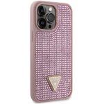 Guess GUHCP14XHDGTPP iPhone 14 Pro Max 6.7" pink hardcase Rhinestone Triangle - imagine 4