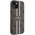 Guess GUHMP14MP4RPSW iPhone 14 Plus / 15 Plus 6.7"brown hardcase 4G Printed Stripes MagSafe - imagine 4
