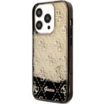 Guess GUHCP14LLC4PSGK iPhone 14 Pro 6.1" black hardcase Liquid Glitter 4G Transculent - imagine 2