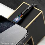 USAMS braided cable U41 lightning 2m 2A red SJ394USB02 (US-SJ394) Fast Charge - imagine 3