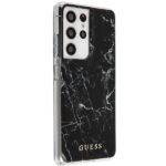 Guess GUHCS21LPCUMABK S21 Ultra G998 black hardcase Marble - imagine 4