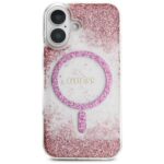 Guess HC Resin Bottom Glitter iPhone 16 MagSafe Case Pink - imagine 3