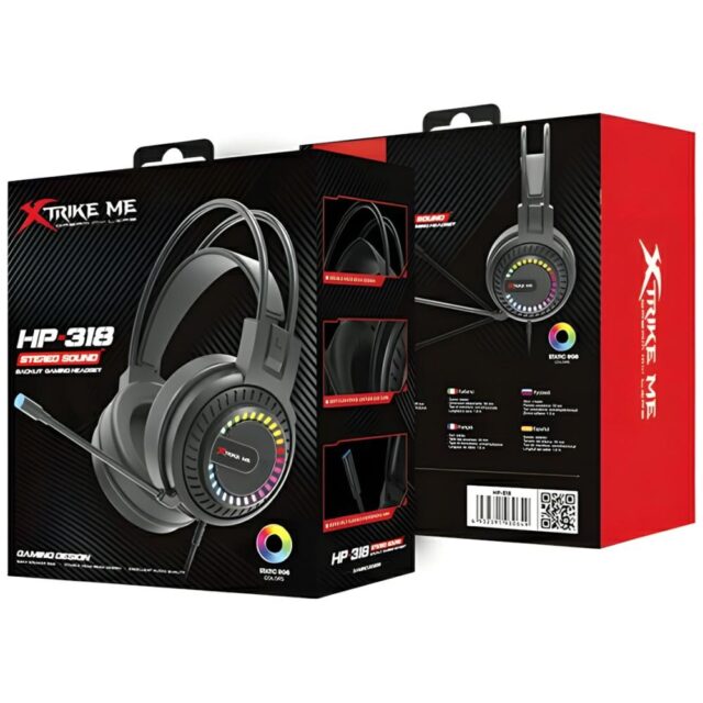 XTRIKE ME Gaming Headset HP-318 w/ Mic Black - imagine 6