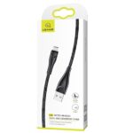 USAMS Braided U41 microUSB Cable 2m 2A black SJ396USB01 (US-SJ396) Fast Charge - imagine 2