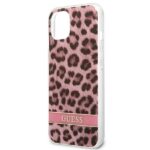 Guess GUHCP13MHSLEOP iPhone 13 / 14 / 15 6,1" pink hardcase Leopard - imagine 6