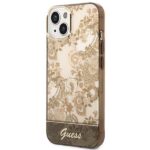 Guess GUHCP14SHGPLHC iPhone 14 / 15 / 13 6.1" ochre hardcase Porcelain Collection - imagine 2