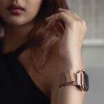 UNIQ Dante Strap Apple Watch Series1/2/3/4/5/6/7/8/9/SE/SE2/SE3 38/40/41mm Stainless Steel rose-gold - imagine 4