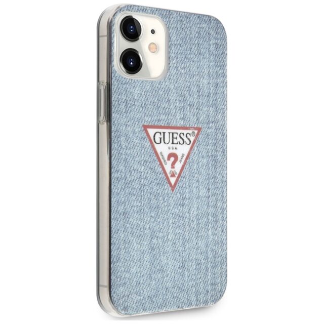 Guess GUHCP12SPCUJULLB iPhone 12 mini 5,4" light blue hardcase Jeans Collection - imagine 4