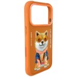 Etui Nimmy Glasses Cool Dog do iPhone 17  Pro Max pomarańczowy - imagine 5