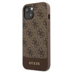 Guess GUHCP13SG4GLBR iPhone 13 mini 5,4" brown hard case 4G Stripe Collection - imagine 2