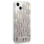 Karl Lagerfeld KLHCP14MLMNMS iPhone 14 Plus / 15 Plus 6,7" hardcase silver Liquid Glitter Mon - imagine 4