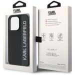 Karl Lagerfeld KLHCP15LPSAKDGCK iPhone 15 Pro 6.1" black hardcase Saffiano Rhinestones & Charm - imagine 8