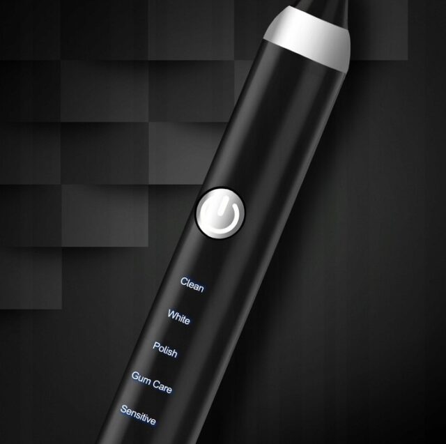 Extralink Sonic Toothbrush, Black, 5 Modes - imagine 3