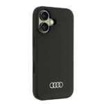 Audi Silicone Case iPhone 16 6.1" black hardcase AU-LSRIP16-Q3/D1-BK - imagine 2