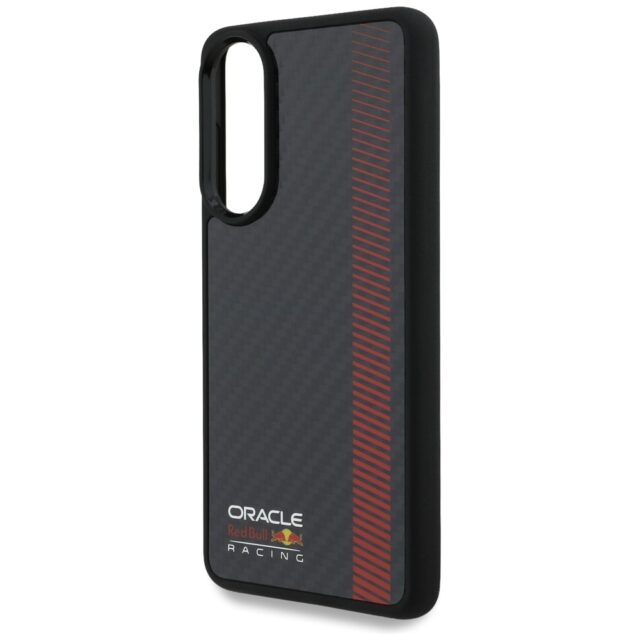 Case Red Bull Real Carbon Fiber Powerbar MagSafe for Samsung Galaxy S25 Edge black - imagine 6