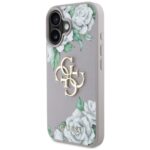 Case Guess Grained Roses Big 4G logo for iPhone 16 purple - imagine 2