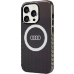 Audi IML Big Logo MagSafe Case iPhone 15 Pro 6.1" black hardcase AU-IMLMIP15P-Q5/D2-BK - imagine 2