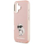 Karl Lagerfeld IML Aquarelle Choupette & Logo MagSafe Case for iPhone 17 Pink - imagine 6