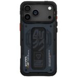 Case Skinarma Aegis for iPhone 17 Pro Max Magnetic Charging + Grip Stand navy - imagine 3