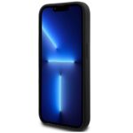 Case Karl Lagerfeld Silicone Metal Script Logo for iPhone 14 Pro black - imagine 5