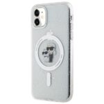 Karl Lagerfeld KLHMN61HGKCNOT iPhone 11/ Xr 6.1" transparent hardcase Karl&Choupette Glitter MagSafe - imagine 2