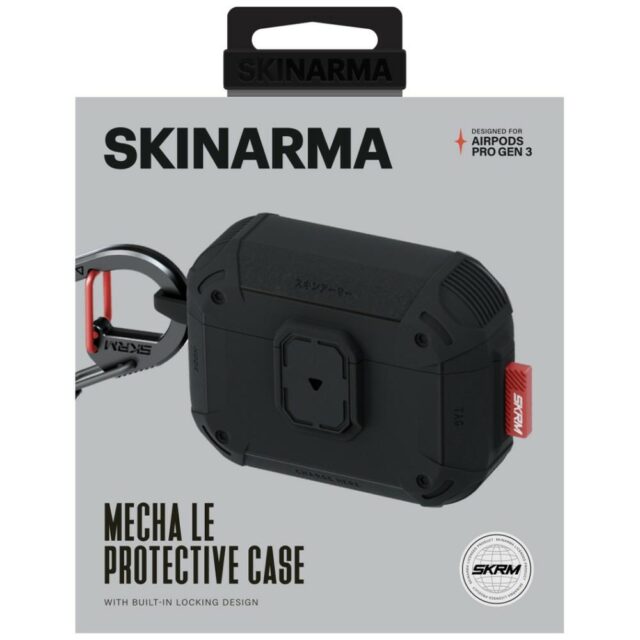 Case Skinarma Mecha LE for AirPods Pro 3 black - imagine 4
