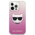 Karl Lagerfeld KLHCP13LCTRP iPhone 13 Pro / 13 6,1" hardcase pink Choupette Head - imagine 3
