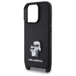 Karl Lagerfeld KLHCP16LSAKCPBK iPhone 16 Pro 6.3" black hardcase Saffiano Karl&Choupette Meta - imagine 4