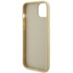 Guess GUHCP15SPS4DGPD iPhone 15 / 14 / 13 6.1" gold hardcase Leather 4G Metal Logo Strass - imagine 7