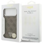 Case Guess 4G Triangle Logo MagSafe for iPhone 17 Pro Max brown - imagine 8