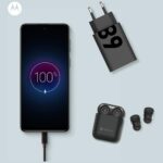 Charger wall Motorola TurboPower 68W USB-C with cable USB-C to USB-C 1m black - imagine 5